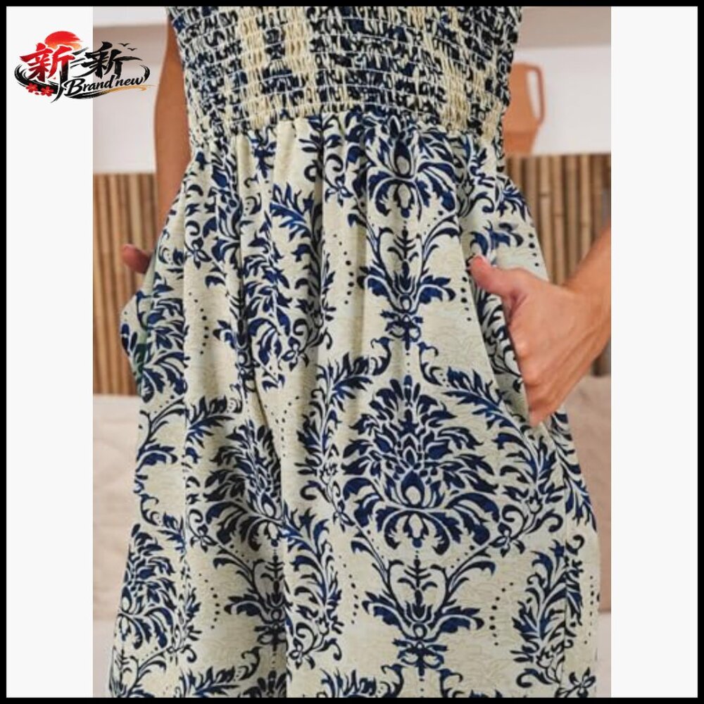 Polyester Strapless Jumpsuit with Pockets for Sum… - image 5